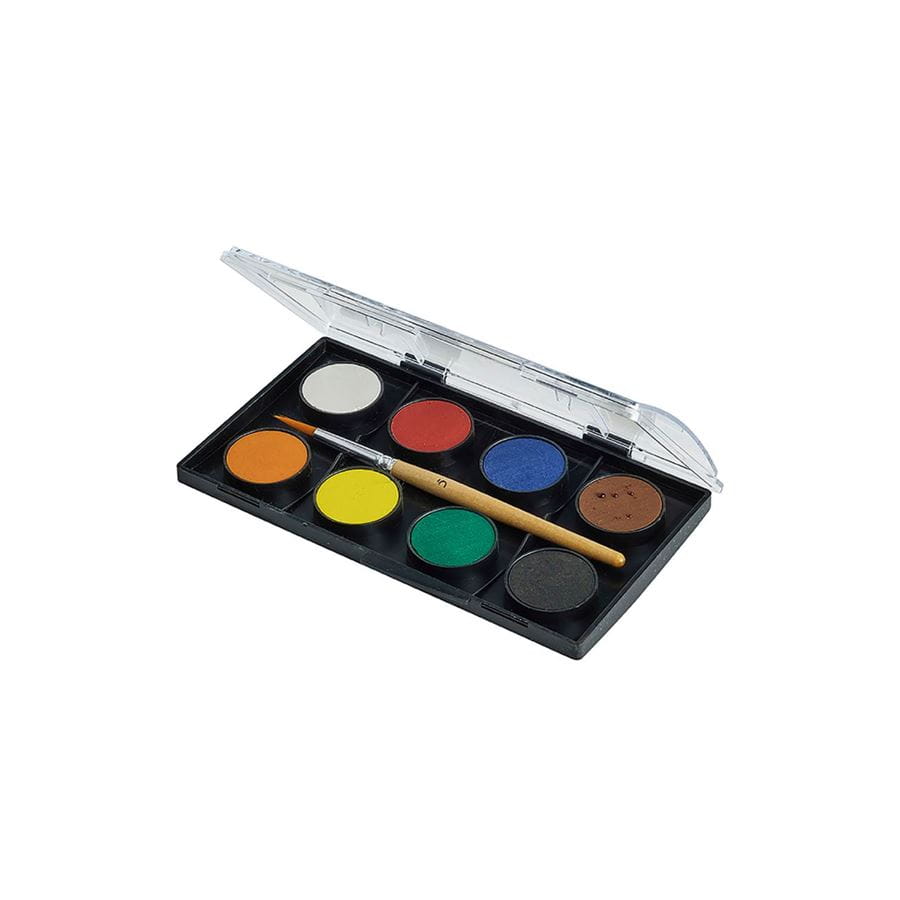 Faber-Castell - Estuche de acuarelas con 8 colores y pincel