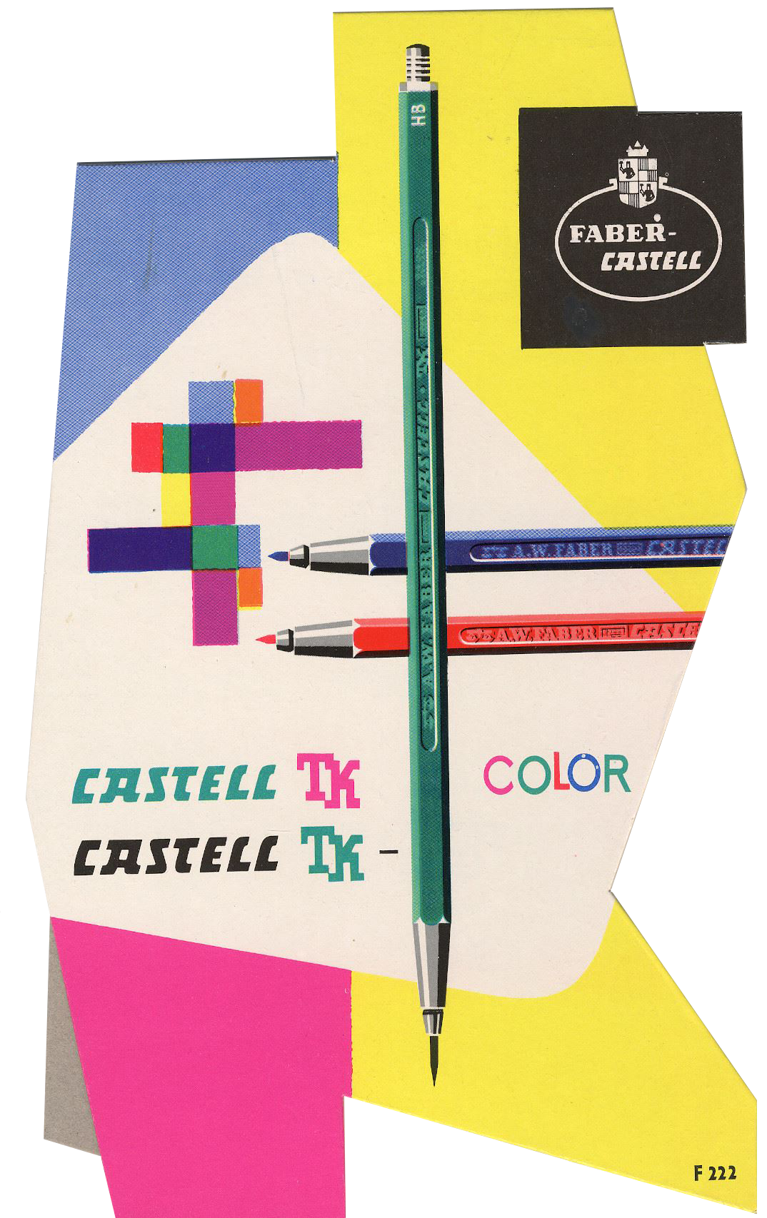 colourful picture with 3 coloured clutch pencils by Faber-Castell 