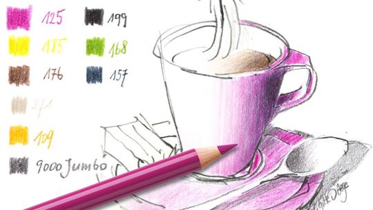 Colouring pages (medium): Espresso Cup