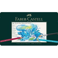 Faber-Castell - Estuche de metal con 36 lápices acuarelables Albrecht Dürer
