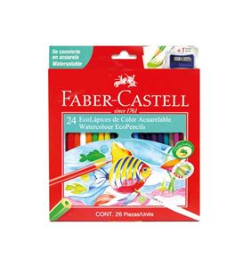 Faber-Castell - 24 EcoLápices de color acuarelables