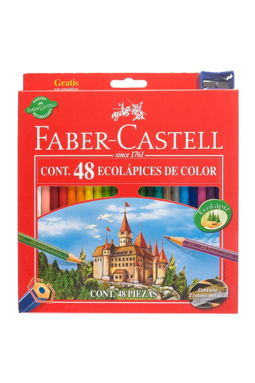 Faber-Castell - 48 EcoLápices de color + sacapuntas