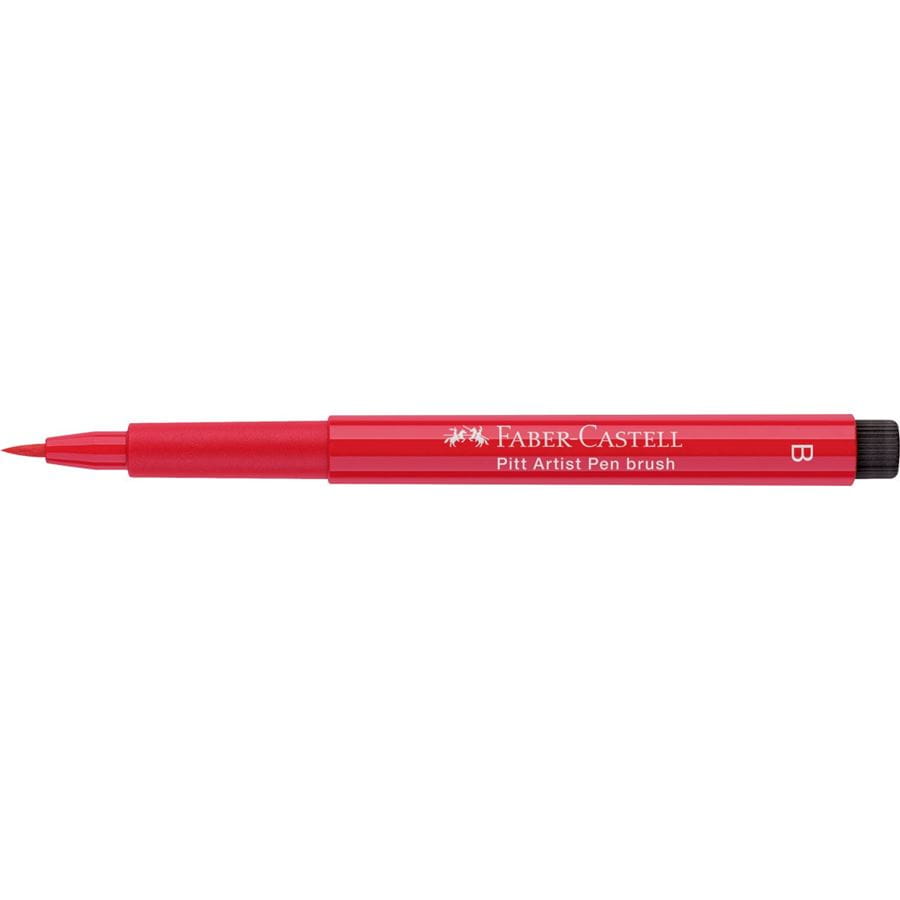 Faber-Castell - Rotulador Pitt Artist Pen Brush, rojo escarlata claro