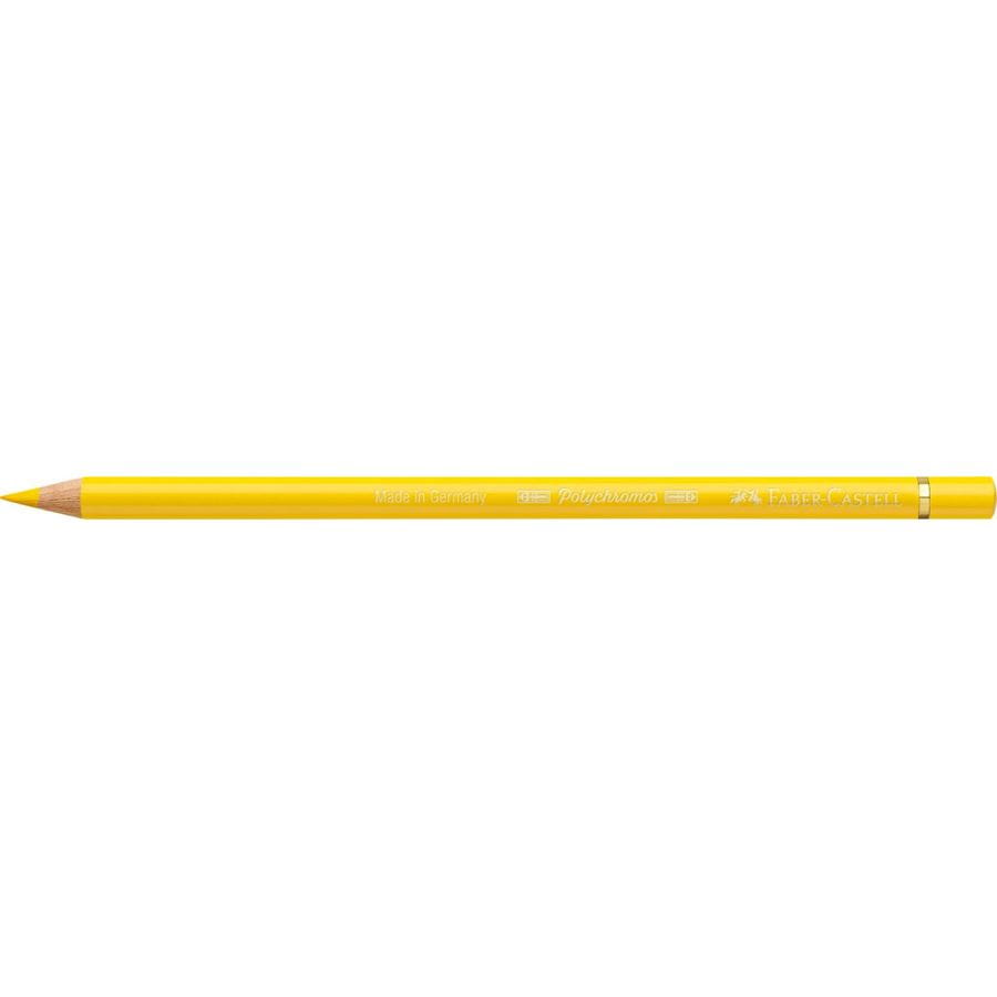 Faber-Castell - Lápiz de color Polychromos, 107 amarillo de cadmio
