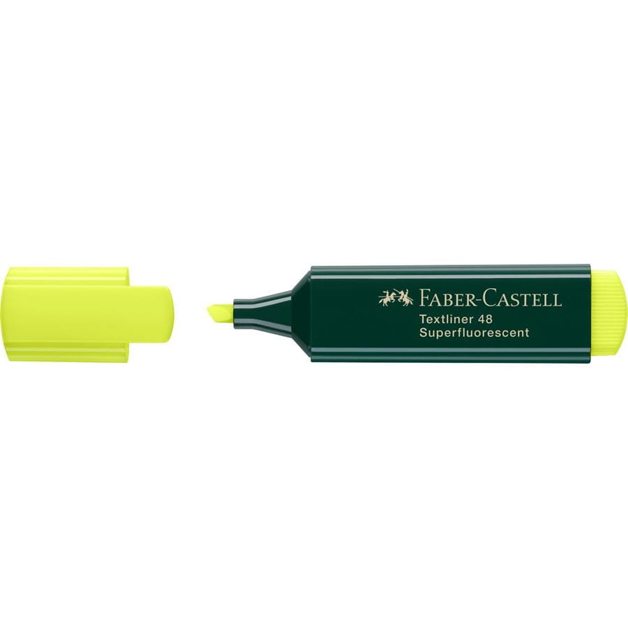 Faber-Castell - Marcador Textliner 48 superfluorescente, amarillo
